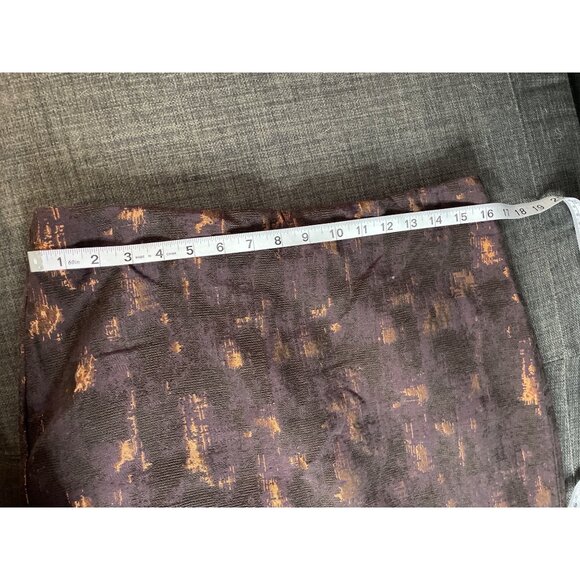 Coldwater Creek Womens Brown Gold Metallic Textured Blazer Skirt Suit Set Sz 12P - Picture 11 of 14